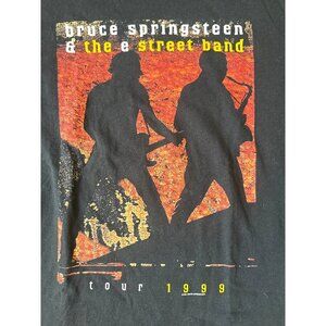 Bruce Springsteen The E Street‎ Band 1999 Concert Tour Black T-Shirt XL AllSport